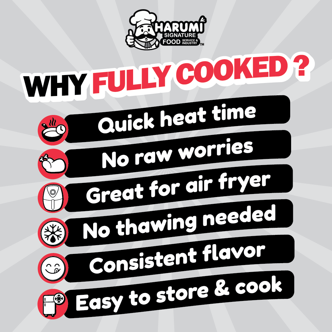 Tempura Chicken Nugget/Nuget Ayam Tempura (800gm) Harumi Signature Fully Cooked