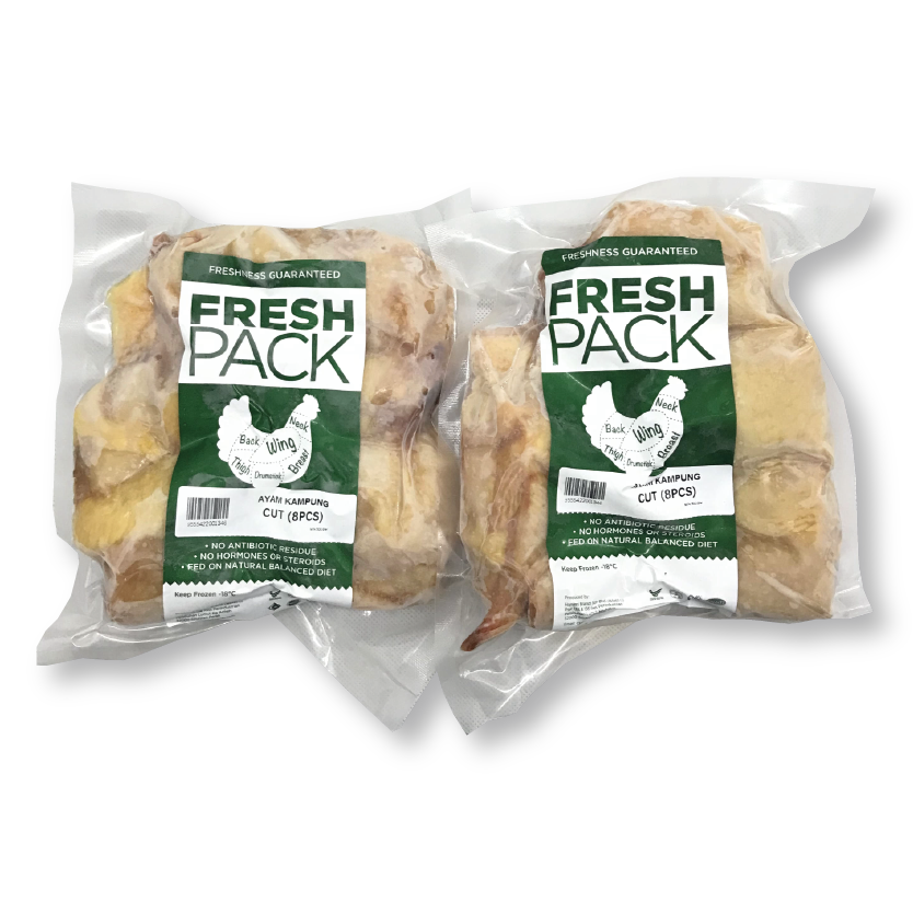 Ayam Kampung Asli Whole Chicken (1.1kg-1.5kg) FreshPack