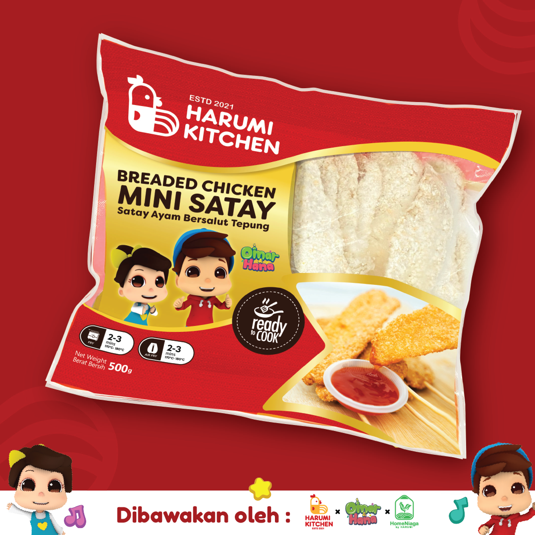 Satay Ayam/Breaded Chicken Mini Satay (3kg/ctn) Harumi x Omar Hana