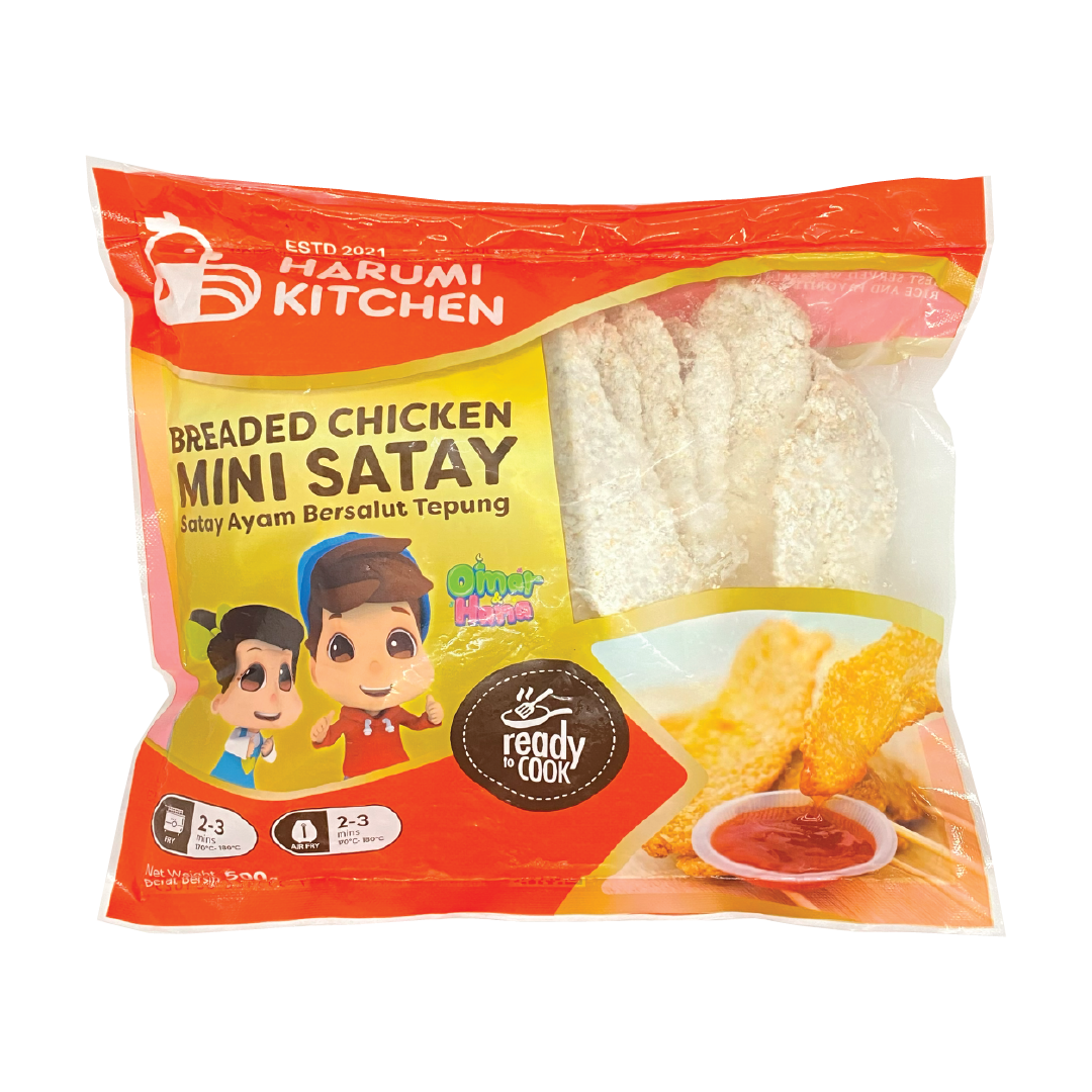 Satay Ayam/Breaded Chicken Mini Satay (3kg/ctn) Harumi x Omar Hana