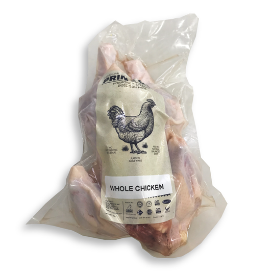 Frozen whole chicken with halal and other relevant certifications. 