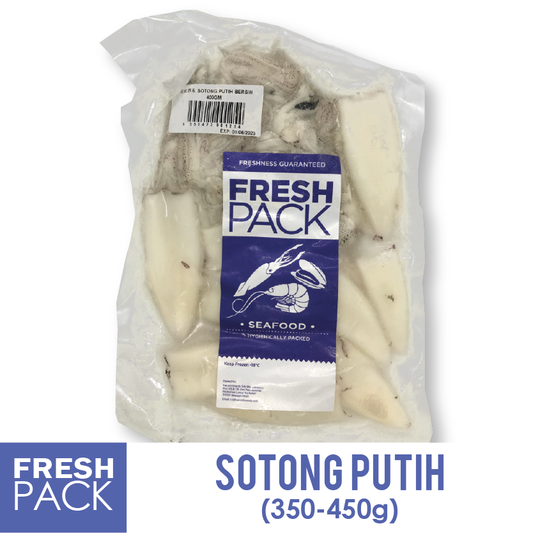 Sotong Putih Bersih (350-450g) Fresh Pack